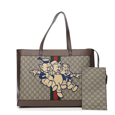 gucci three little pigs tote